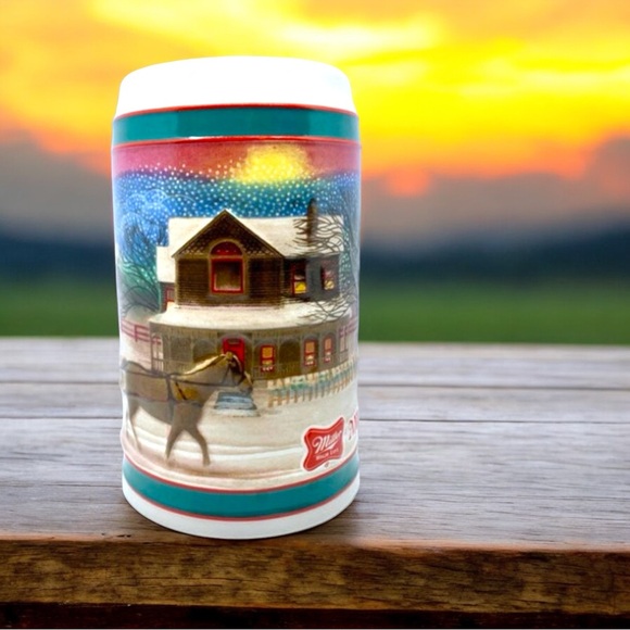 Vintage 1985 Winter Scene from Miller High Life - Picture 6 of 16
